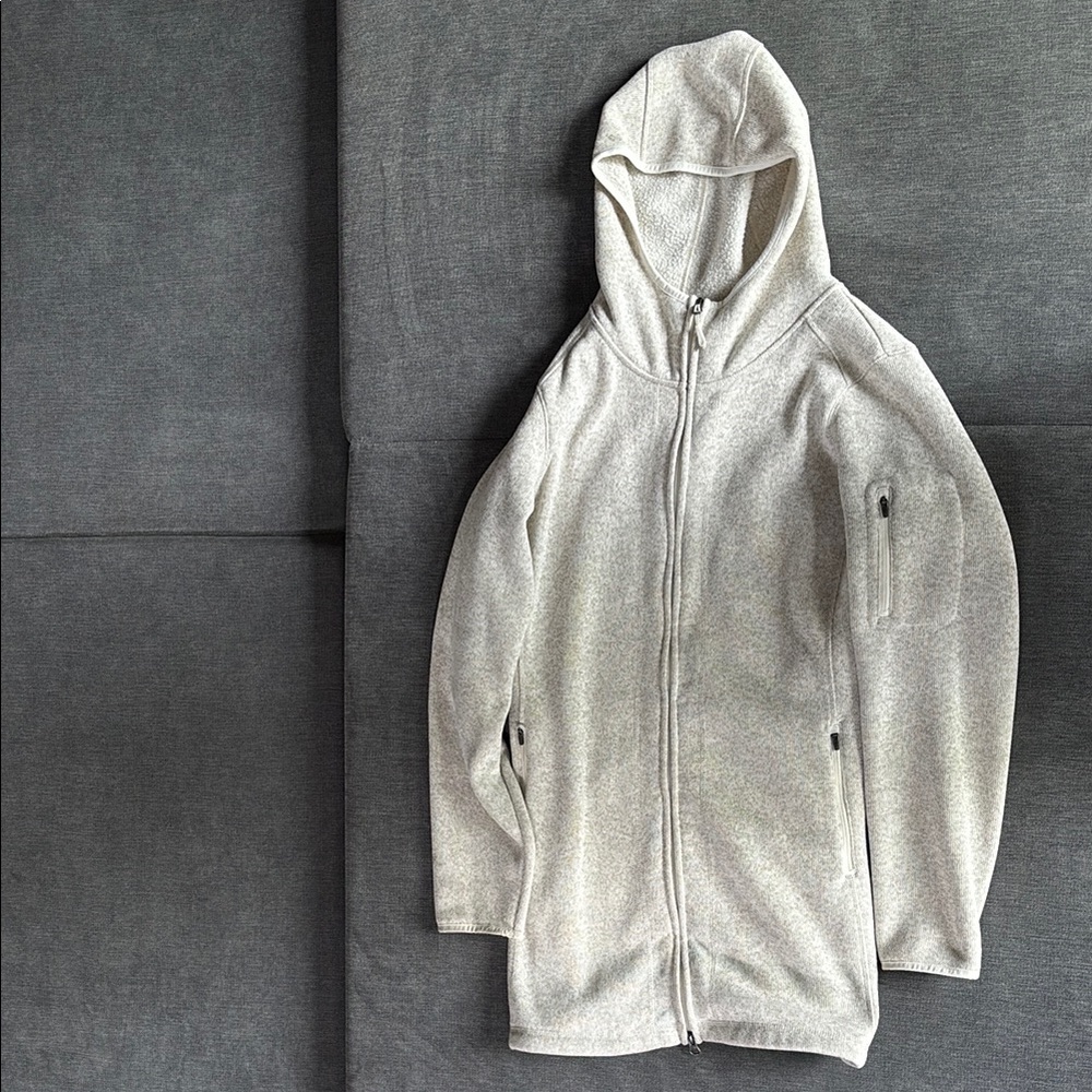 L.L. Bean zip-up hoodie.